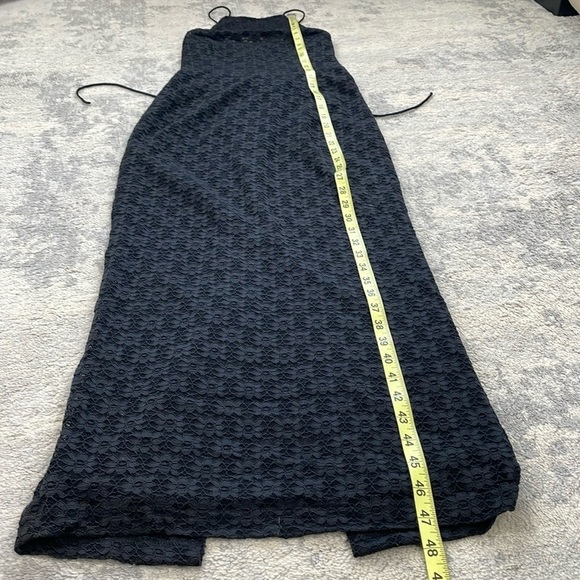 New Bardot Chameleon Lace Midi Dress In Black Strappy Open Back Sz S - Picture 10 of 16